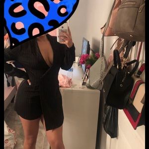 Black “sexy business”romper